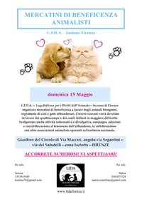 mercatino lida firenze 15 maggio