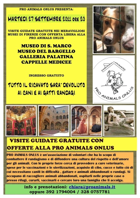 martedì arte proanimals visite27settembre