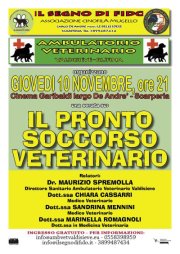 Pronto soccorso veterinario il segno di fido