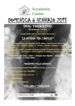 accademia canina dog trekking 6 gennaio 2013
